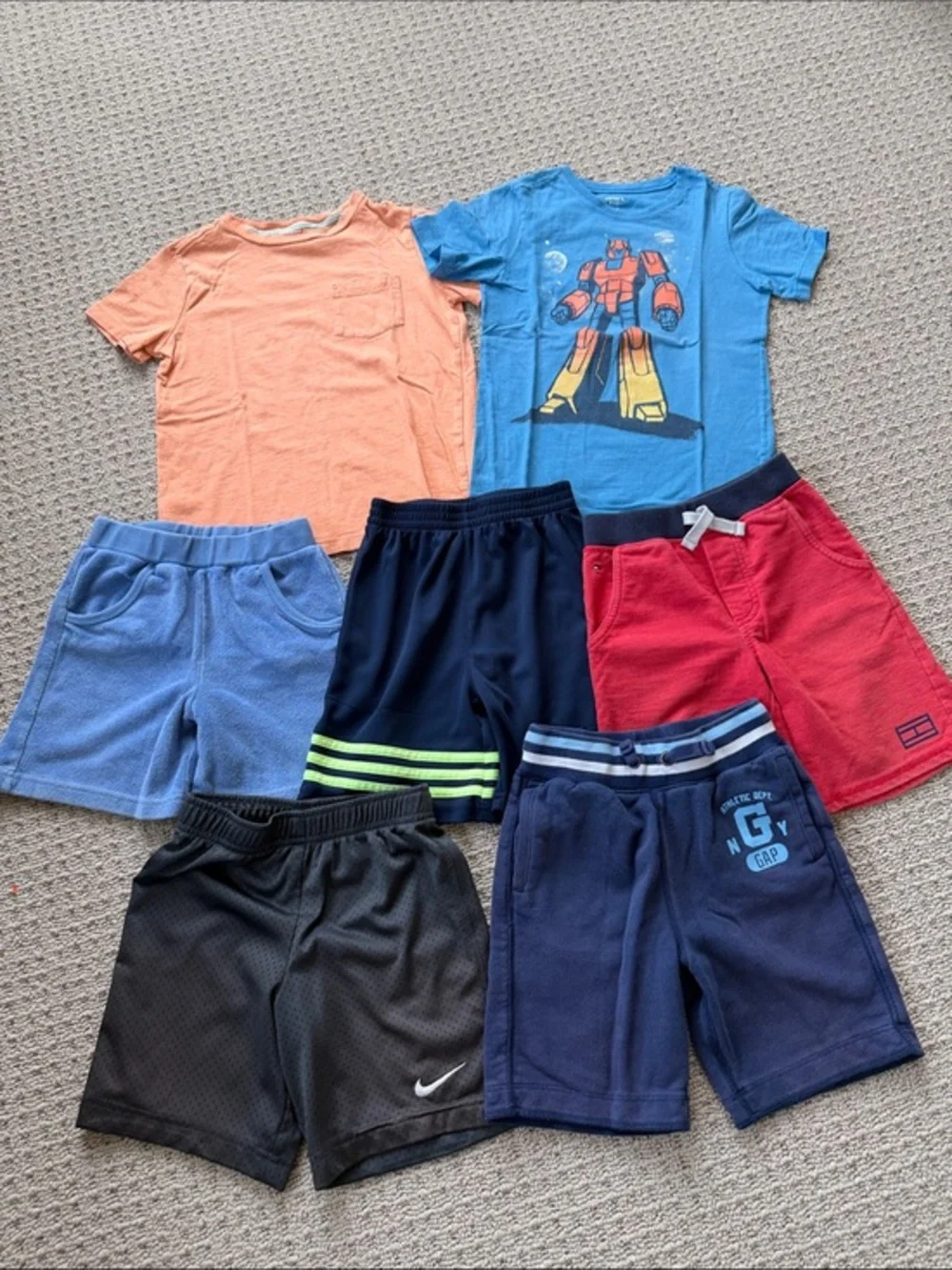 GAP Kids Mixed Color Shorts Lot - Blue, Navy, Red, Black, Light Blue